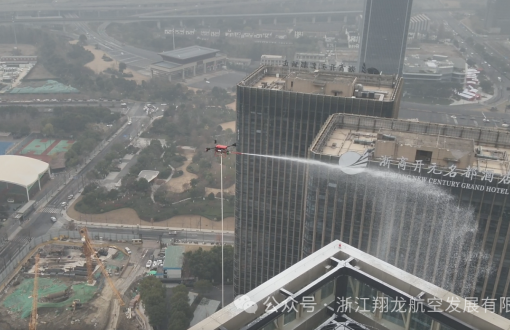 翔龙航空以实力领跑临平消防演练