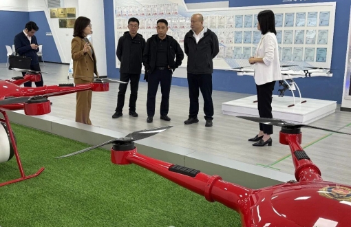 湖州市应急管理局、消防救援局主要领导一行莅临翔龙航空考察指导